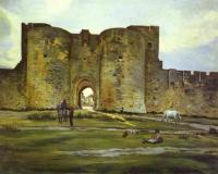 Bazille, Frederic - Port of the Queen at Aigues-Mortes
